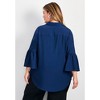 Avenue Women's Plus Size Sonia Bell Sleeve Shirt - 3 of 4