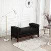 NicBex Modern 53.5" Bedroom Bench Upholstered Accent Stools with 2 Pillows and Wood Frame for Bedroom and Entryway - 3 of 4