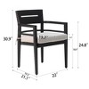 Christopher Knight Home Leila Modern Outdoor Aluminum Dining Chairs with Sunbrella Cushions (Set of 4) - 3 of 4