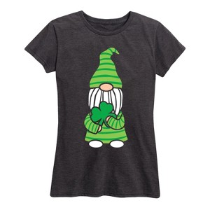 Women's - Instant Message - St. Paddys Day Gnome Short Sleeve Graphic T-Shirt - 1 of 4