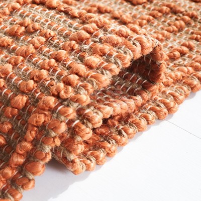 Orange Geometric Sisal 8' x 10' Area Rug