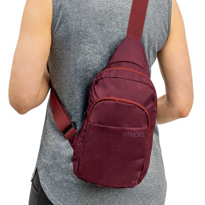 FITKICKS Hideaway Packable Sling Burgundy — фото 5