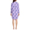 Lands' End Women's Cotton Poplin Long Sleeve Sleepshirt Nightgown - 2 of 3