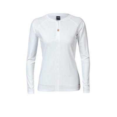 Women's LADIES ZIP FRONT RASH TOP - SNAPPER ROCK