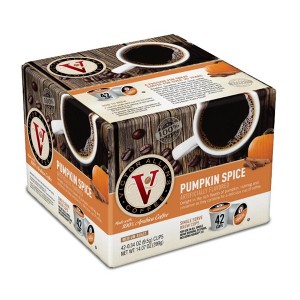 Victor Allen's Coffee Pumpkin Spice Flavored Single Serve Coffee Pods, 42 Ct - 1 of 4