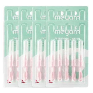 YEVYO 50 Counts Angle Interdental Brushes Between Teeth - 1 of 4