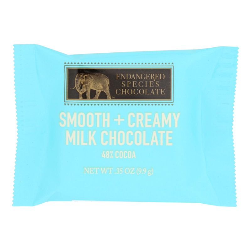 Endangered Species Chocolate Smooth and Creamy Milk Chocolate 48% Cocoa Bar - Case of 250/.35 oz, 2 of 8