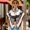 Anna-Kaci Women's Nautical Print Square Scarf with Silky Fabric Lightweight Accessory for Neck Hair and Bag Styling - 2 of 3