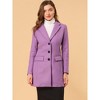 INSPIRE CHIC Women's Notched Lapel Single Breasted Outwear Fall coat - 3 of 4