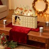NAYSAYE Christmas Advent Calendar, Wooden 24 Drawers Lighted Village Scene for Table Mantel Reusable Countdown Holiday Gift, Beige, 17.8"*4"*15" - 2 of 4