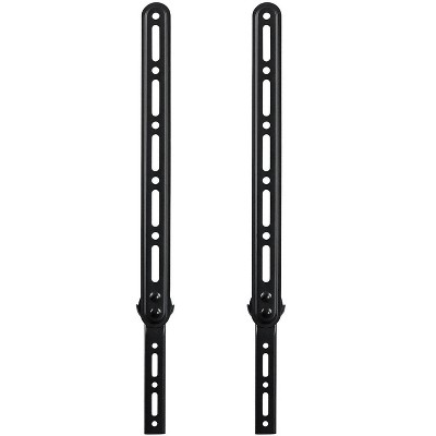 Black Steel Adjustable Universal TV Sound Bar Mount Bracket