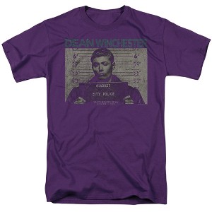 Supernatural Dean Mug Shot Adult T-Shirt - 1 of 4