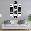 Big Dot of Happiness Black and White Grad - Best is Yet to Come - Hanging Vertical Paper Door Banners - 2025 Party Wall Decor Kit- Indoor Door Decor - 2 of 4