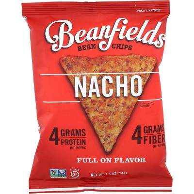 Beanfields Nacho Bean and Rice Chips 1.5oz 24 pack