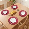 REGALWOVEN Farmhouse Round Placemats Set of 6 Woven Placemats for Dining Table Decor - 3 of 4