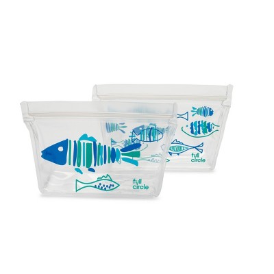 Full Circle Ziptuck Reusable Snack Set - Shells and Scales