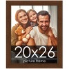 PosterPalooza | Simple Brown Picture Frame - UV Acrylic, Foam Board Backing, Hanging Hardware - 2 of 4