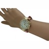 OLIVIA PRATT QUILTED AND GOLD LEATHER STRAP WATCH - 3 of 4