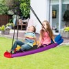 Safstar 40" Saucer Tree Swing Outdoor Round Platform Swing w/ Pillow & Handle - 2 of 4