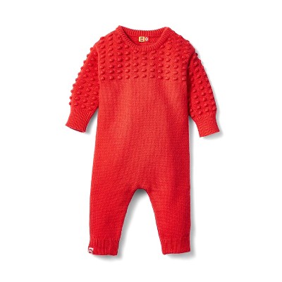 Baby Textured Sweater One Piece Romper - LEGO® Collection x Target Red 0-3M