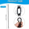 Unique Bargains Stainless Steel Outdoor Furniture Accessories Fitness Hammock Swing Chair Hanging Chains 2 Pcs - 2 of 4