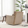 Embrace Relaxation: Deep-Seated Corduroy Swivel Chair - 2 of 4