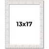 PosterPalooza | Sculpted White Picture Frame - UV Acrylic, Foam Board Backing, Hanging Hardware - 2 of 4