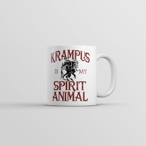Crazy Dog T-Shirts Krampus Is My Spirit Animal Mug Funny Novelty Christmas Coffee Cup-11oz - 1 of 4