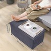 Aghana Digitals Foldable Storage Footstool with Memory Sponge Cushion - 150kg Capacity, Linen - 3 of 4