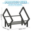 Unique Bargains Stainless Steel Magazine CD Storage Desk Decorative Bookshelf - 2 of 4