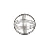 HomeRoots 8.5" Gray Metal Decorative Orb - 3 of 4