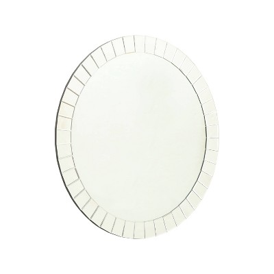 Tori Round Wall Mirror Silver - Abbyson Living