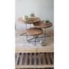 Round Wire Display Risers – Set of 3 with Wooden Tops by Kalalou - 3 of 3
