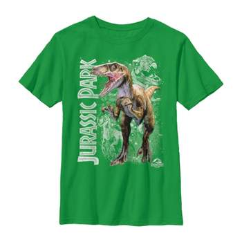 Boy's Jurassic Park Raptor Dino Shadows T-Shirt