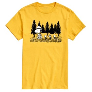 Men's - Peanuts - Troopping Along Short Sleeve Graphic T-Shirt - 1 of 4