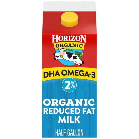 Horizon Organic 2 Reduced Fat Dha Omega 3 Milk 0.5gal Target