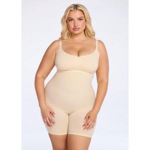 She's Waisted Women's SmoothingSeamless Sculpting High-Waist Shorts Shapewear - 1 of 4