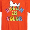 Men's - Peanuts - Dream In Color Short Sleeve Graphic T-Shirt - 2 of 4