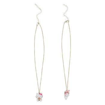 Kuromi & My Melody Friendship Necklace Set – Collector's Outpost