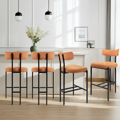 Vatros Cat-friendly Bar Stools with Back Bar Stool