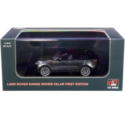 Land Rover Range Rover Velar First Edition with Sunroof Gray Metallic and Black 1/64 Diecast Model Car by LCD Models