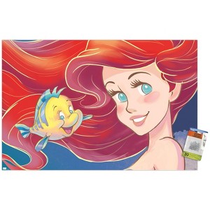 Trends International Disney The Little Mermaid - Ariel Close-Up Unframed Wall Poster Prints - 1 of 4