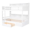 Grungis Twin Size Loft Bed with Built-in Shelves and Storage Drawer,Bunk Bed with Guardrails and Ladder,Loft and Bunk Bed for Bedroom - 4 of 4