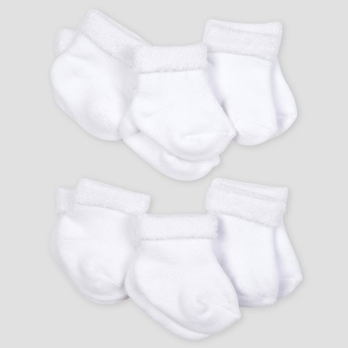 Gerber® Baby's 6pk Organic Terry Wiggle Proof Socks ...