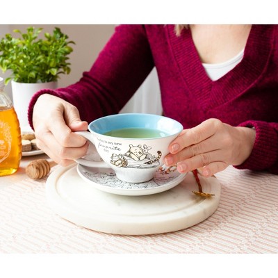 Winnie the Pooh Ceramic Teacup and Saucer Set