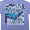 Batmanga Batman & Robin Batmobile Men's Monterrey Periwinkle Crew Neck Short Sleeve T-shirt - 3 of 4