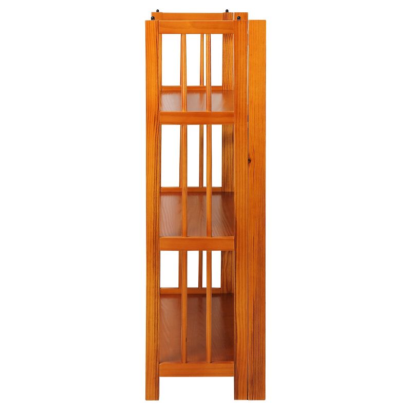38" Folding 3 Tier Bookshelf Stackable - Flora Home, 5 of 10