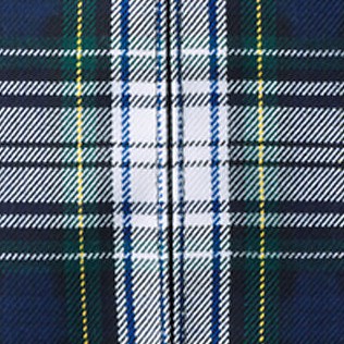 white plaid