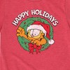 Boys' - Garfield - Happy Holidays Wreath Short Sleeve Graphic T-Shirt - 2 of 4