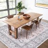 Large Living Room Rug Vintage Medallion Area Rug Washable Area Rug Easy Cleaning Stain Resistant Indoor Carpet with Non-Slip Backing - 3 of 4